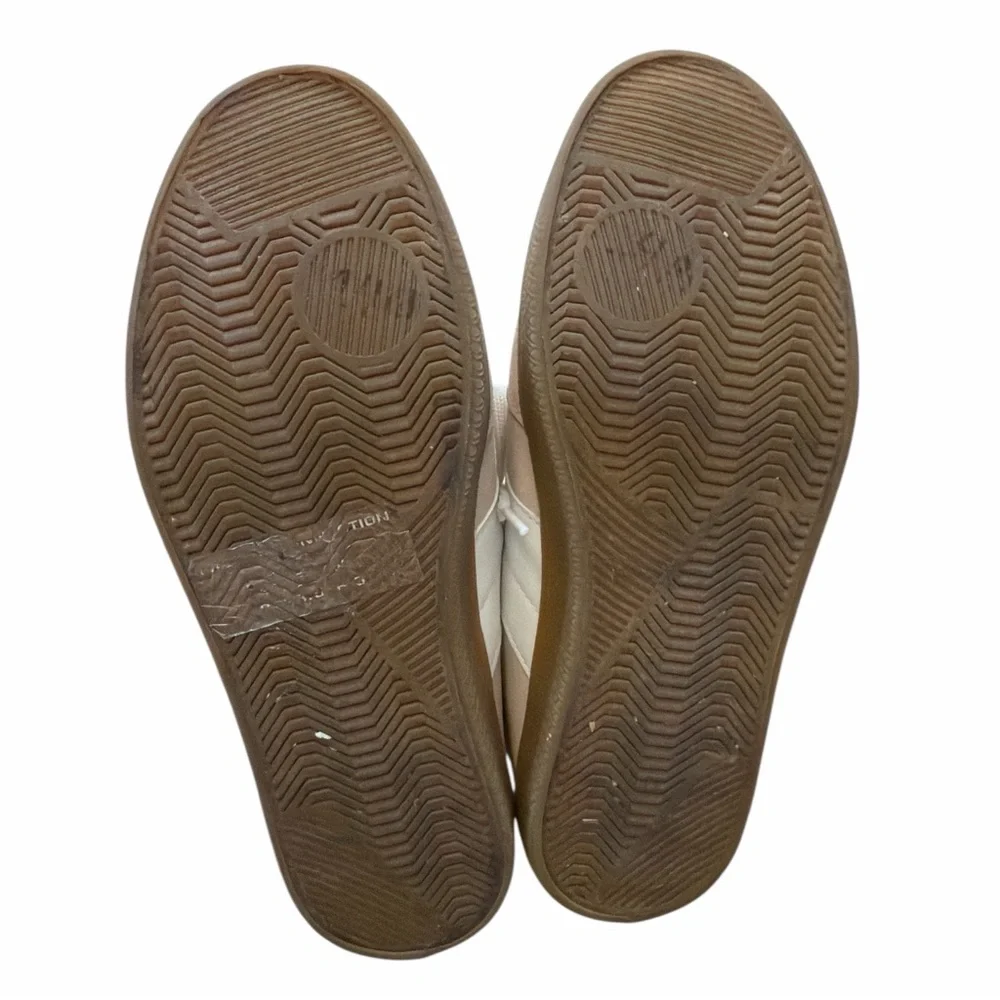 French Connection Austra Beige and White Sneakers - Picture 7 of 10